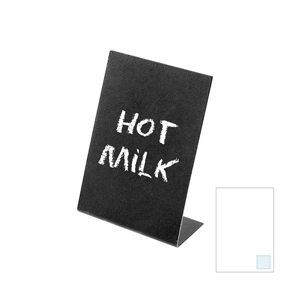 Assiette de table en ardoise noire